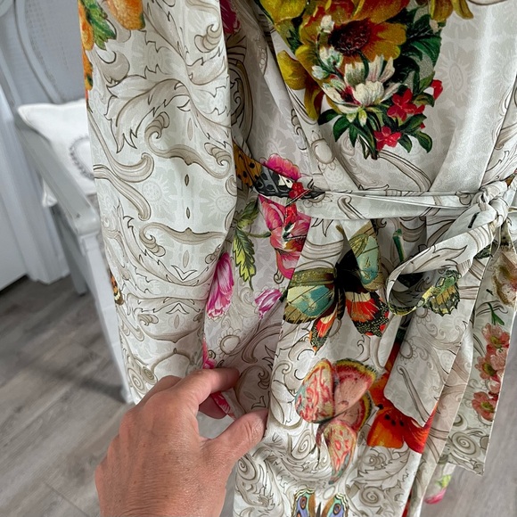 Johnny Was Evelyn Sleepwear Belted Robe Home Lounge - Picture 9 of 12